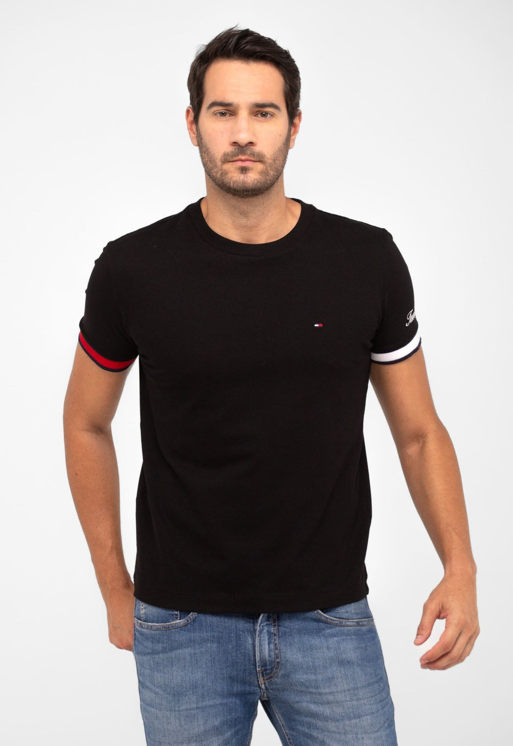 Camiseta Tommy Hilfiger Logo Manga - Henri Store