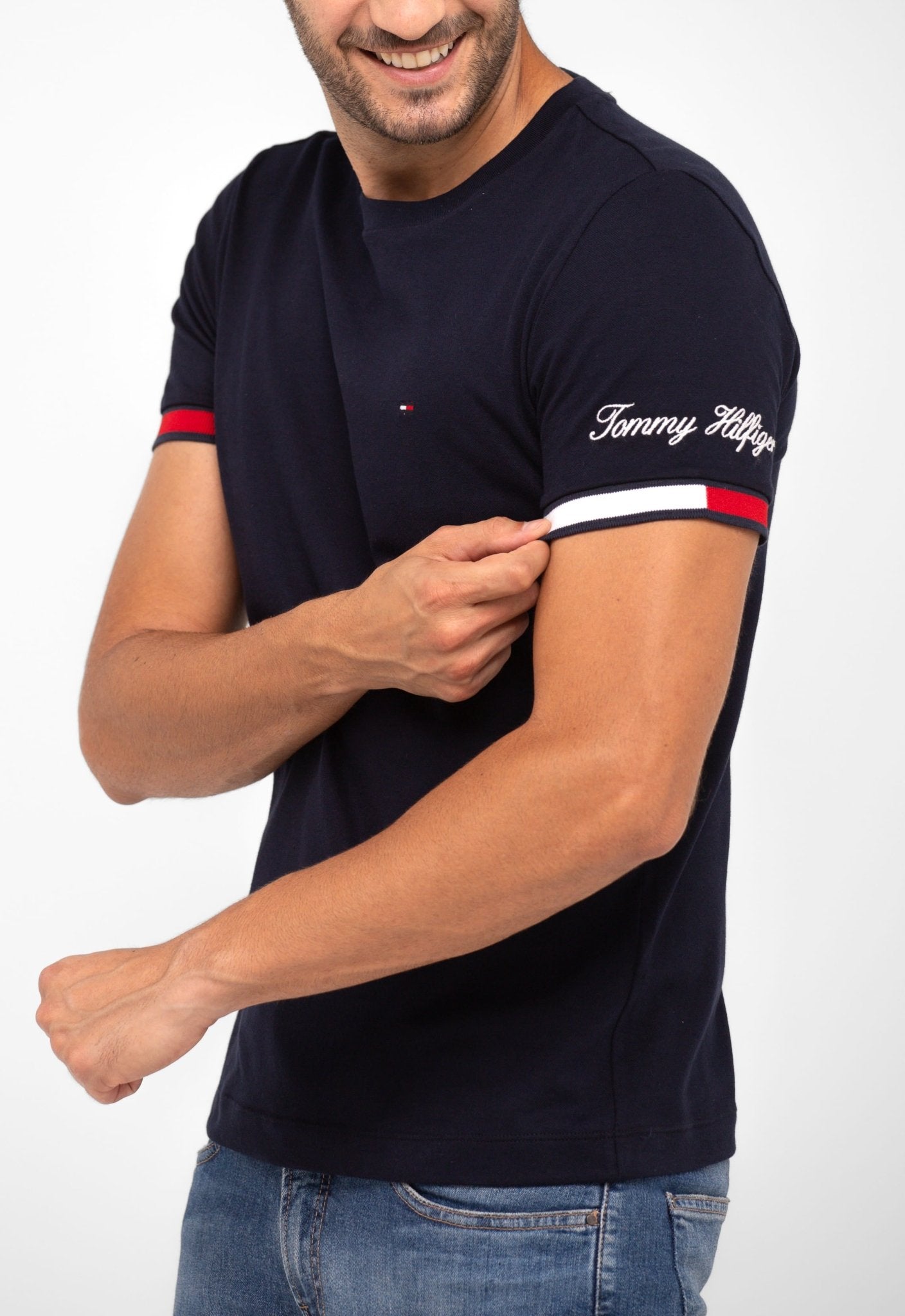 Camiseta Tommy Hilfiger Logo Manga - Henri Store