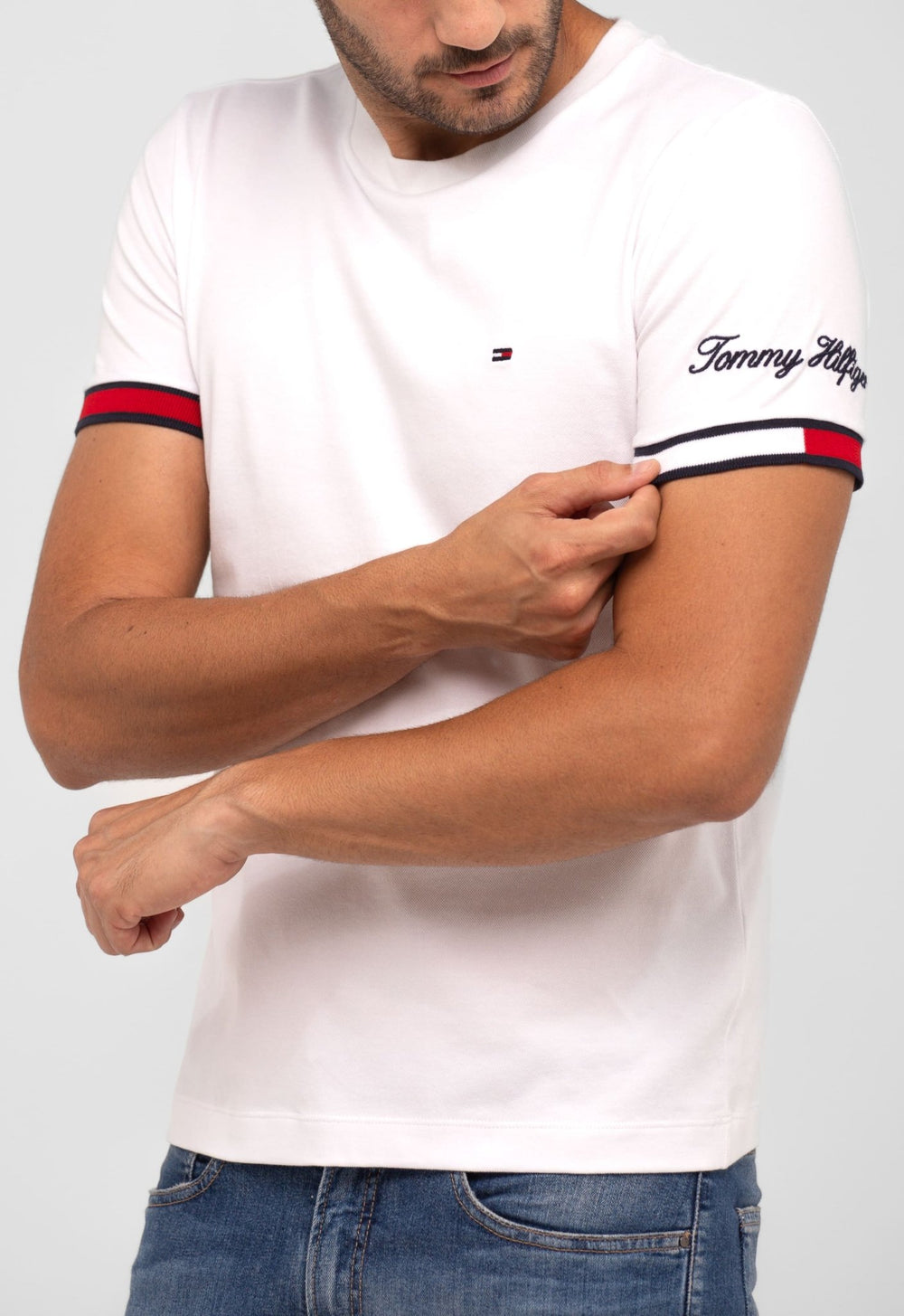 Camiseta Tommy Hilfiger Logo Manga - Henri Store