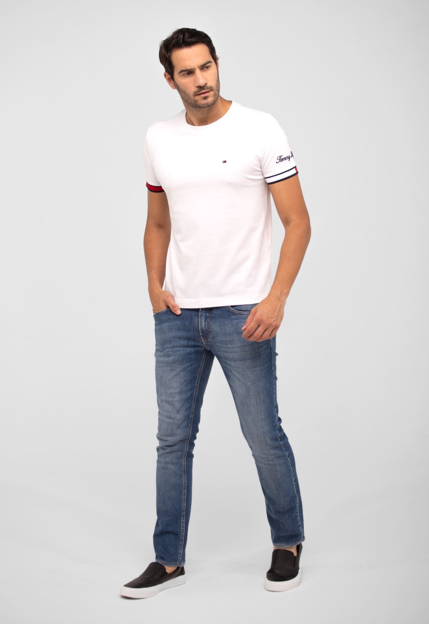 Camiseta Tommy Hilfiger Logo Manga - Henri Store