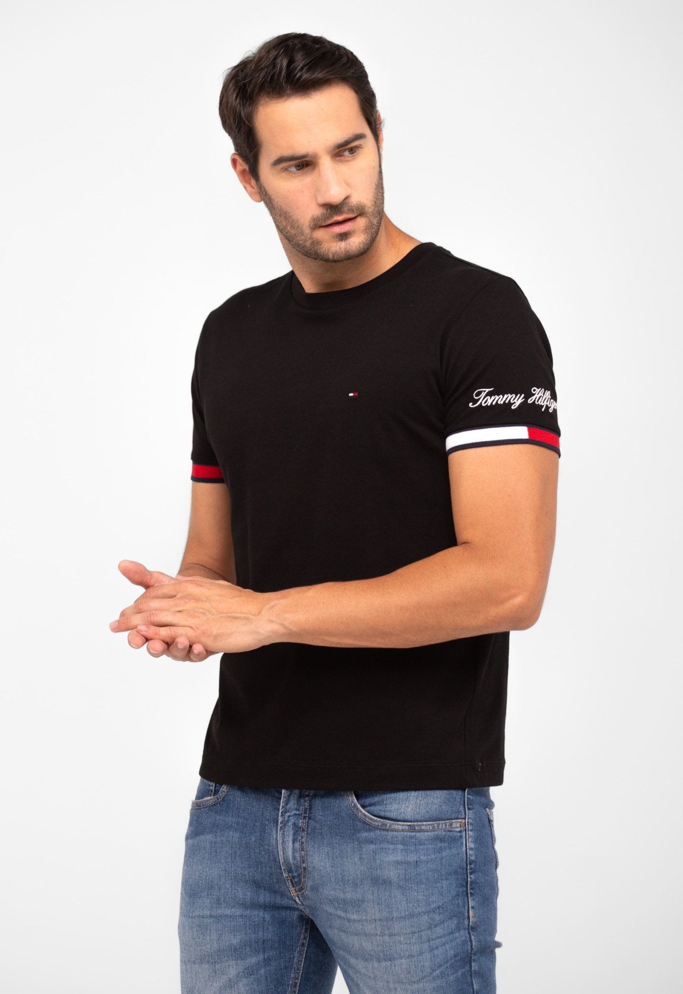 Camiseta Tommy Hilfiger Logo Manga - Henri Store