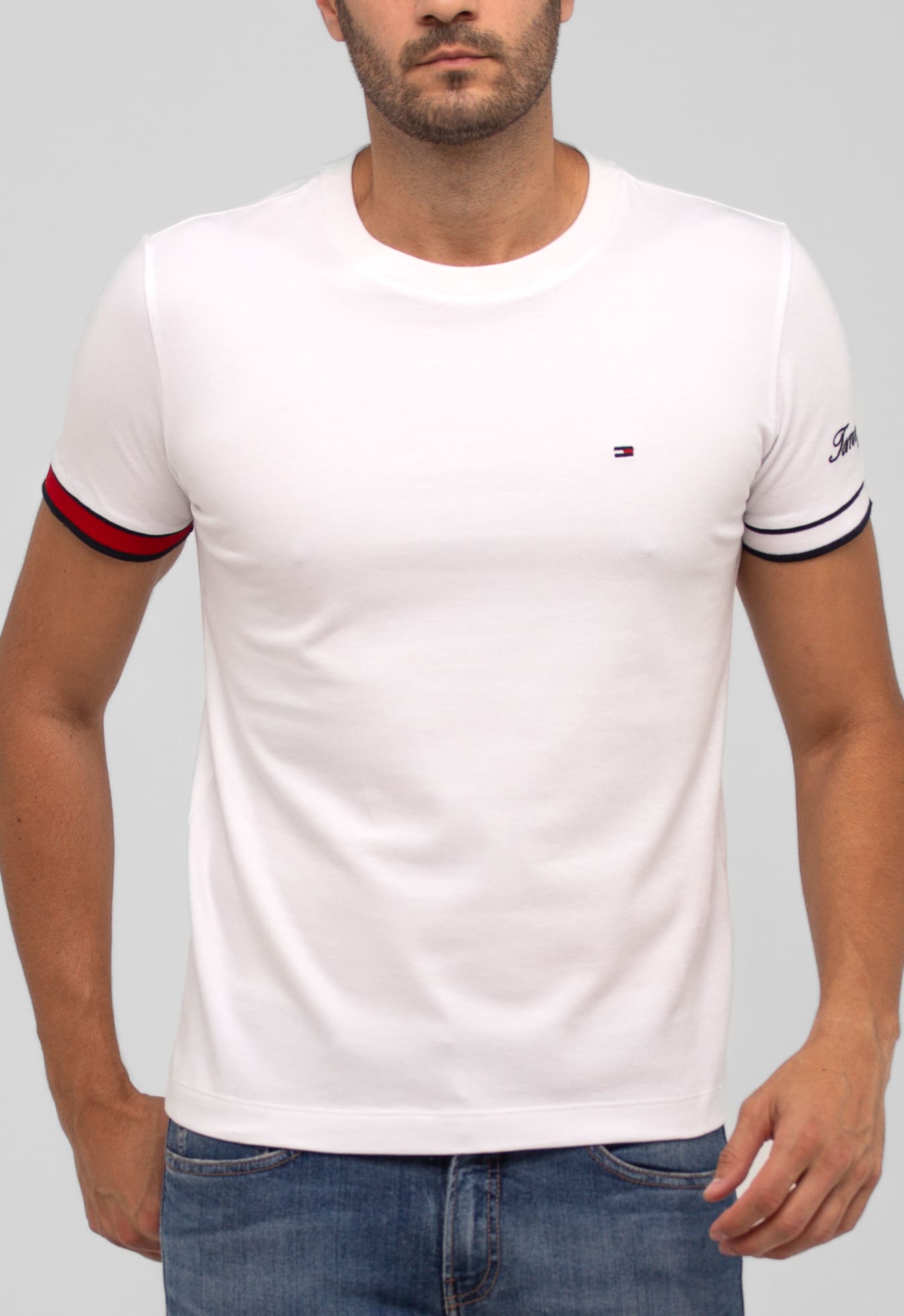 Camiseta Tommy Hilfiger Logo Manga - Henri Store