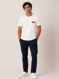 Camiseta Tommy Hilfiger Logo Peito Branca - Henri Store