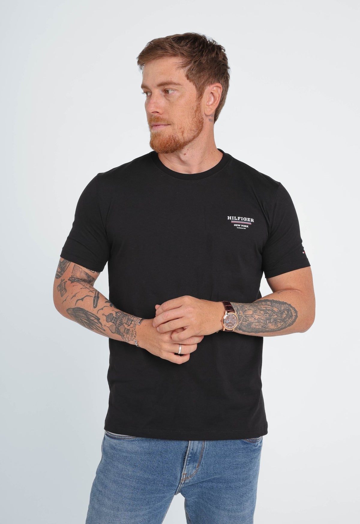 Camiseta Tommy Hilfiger Logo Peito New York - LIVE - Henri Store