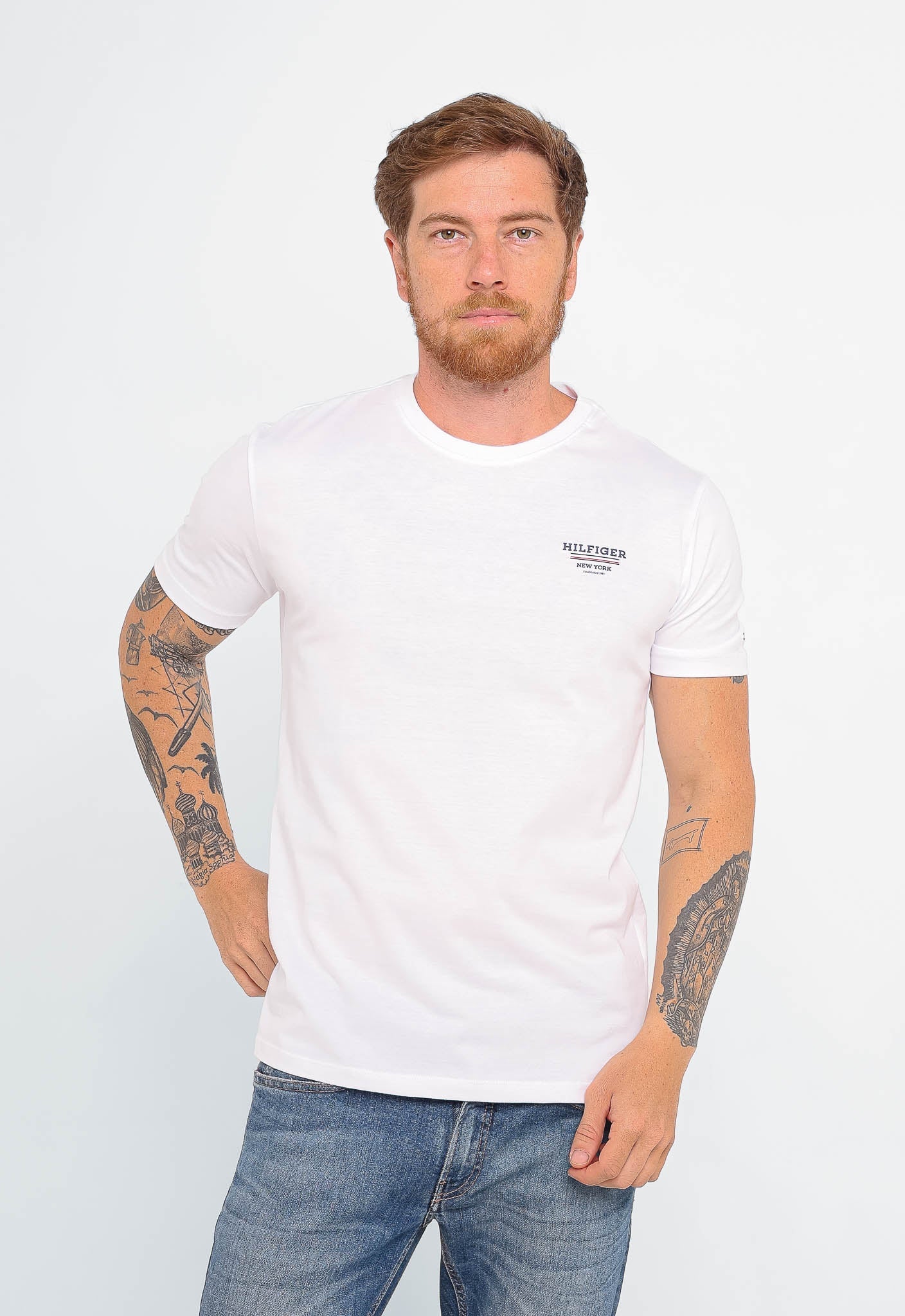 Camiseta Tommy Hilfiger Logo Peito New York - LIVE - Henri Store