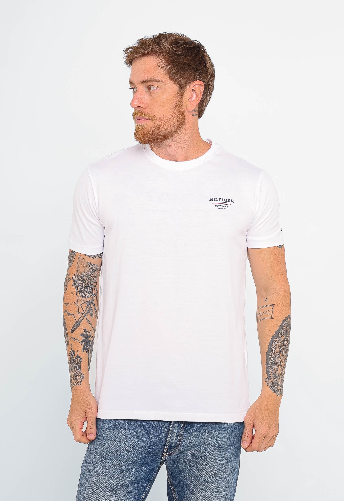 Camiseta Tommy Hilfiger Logo Peito New York - LIVE - Henri Store
