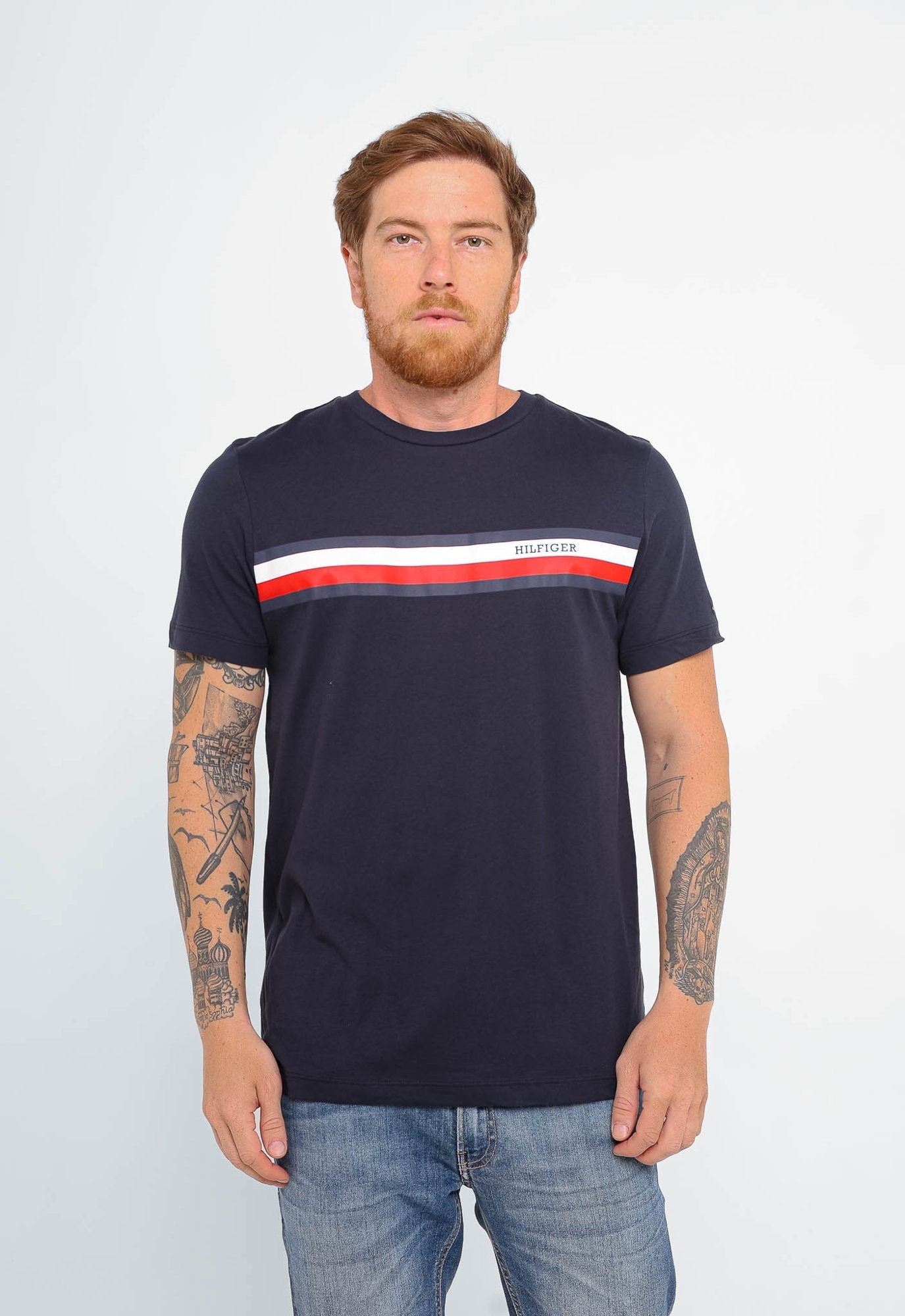 Camiseta Tommy Hilfiger Logo Range - Henri Store