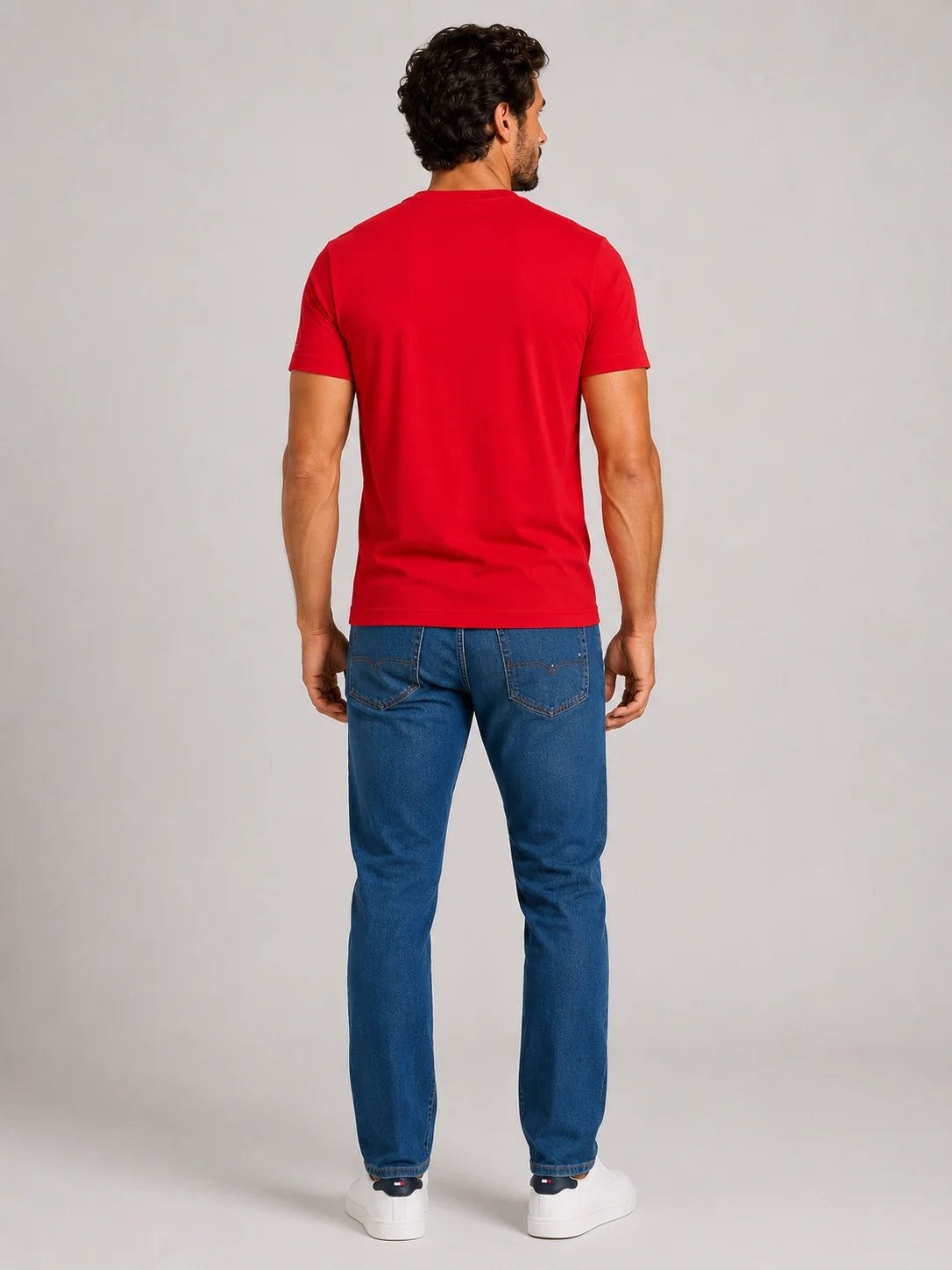 Camiseta Tommy Hilfiger Logo Tee Est. 1985 - Sale -LIVE - Henri Store