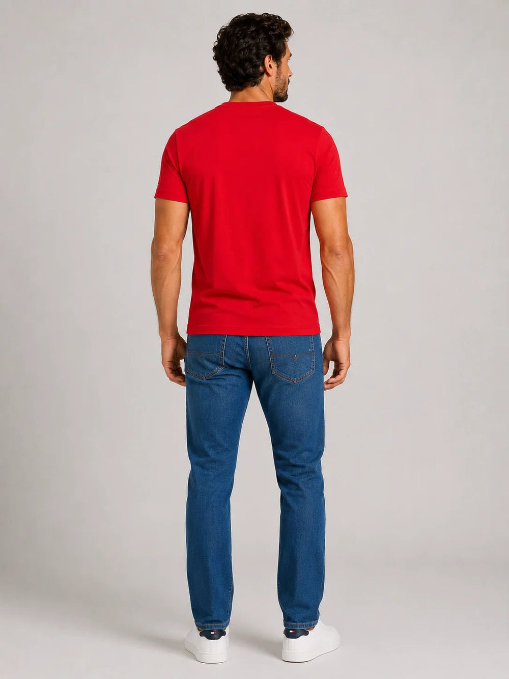 Camiseta Tommy Hilfiger Logo Tee Est. 1985 - Sale -LIVE - Henri Store