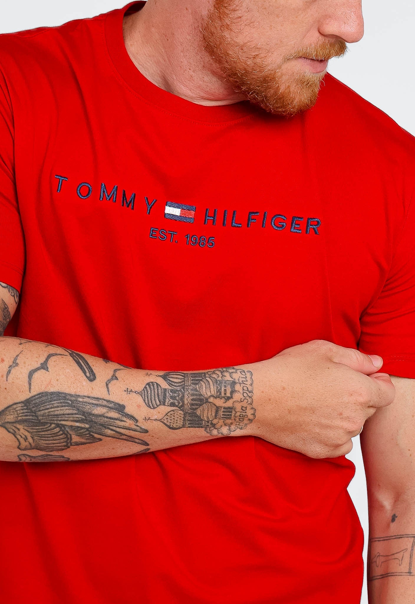 Camiseta Tommy Hilfiger Logo Tee- LIVE - Henri Store