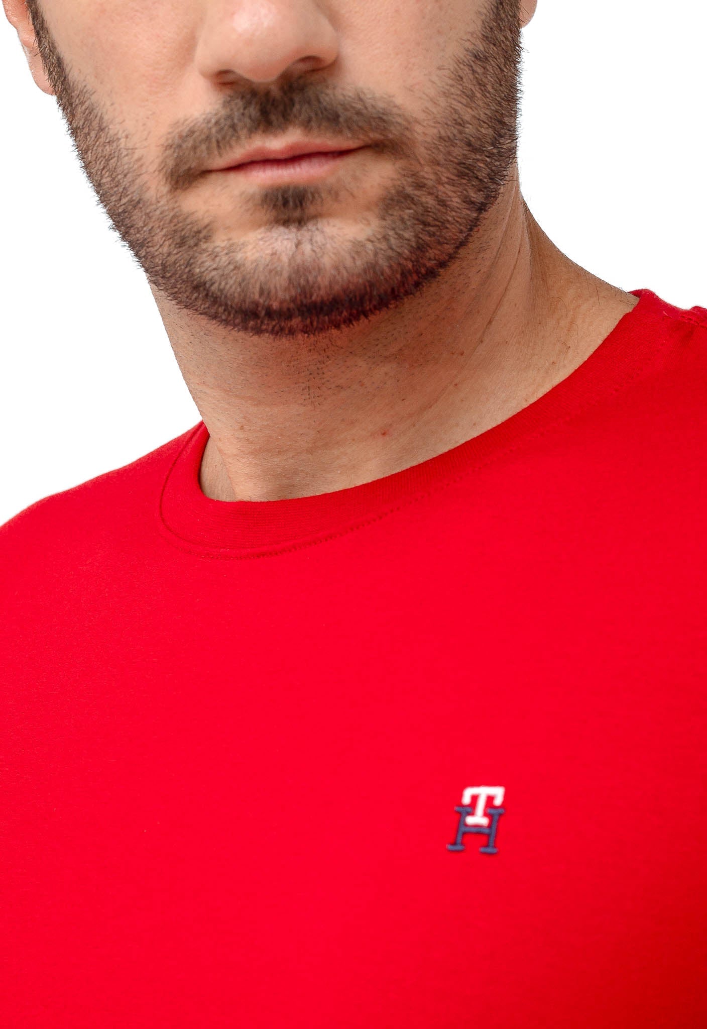Camiseta Tommy Hilfiger Logo TH no Peito Básica - Henri Store