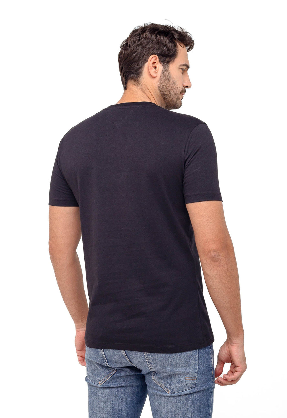 Camiseta Tommy Hilfiger Logo TH no Peito Básica - Henri Store