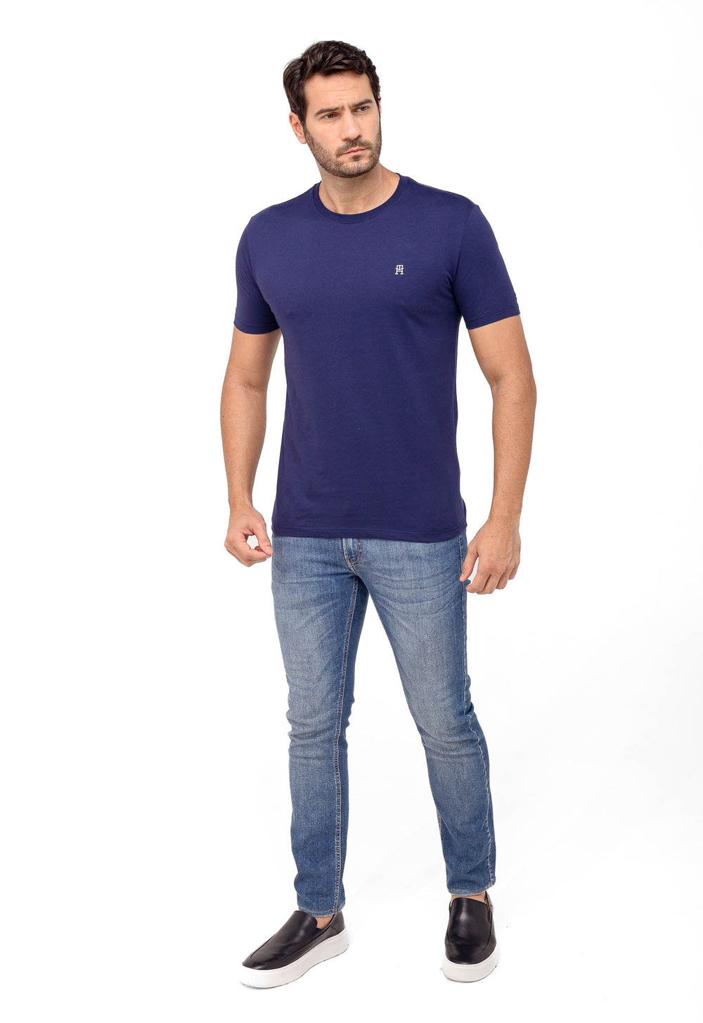 Camiseta Tommy Hilfiger Logo TH no Peito Básica - Henri Store