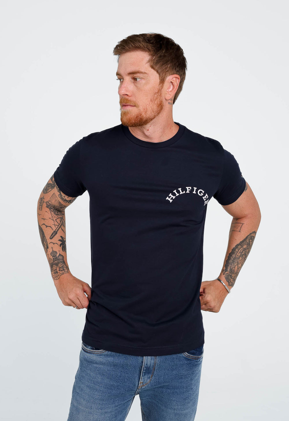 Camiseta Tommy Hilfiger Monotype Back Print - Henri Store