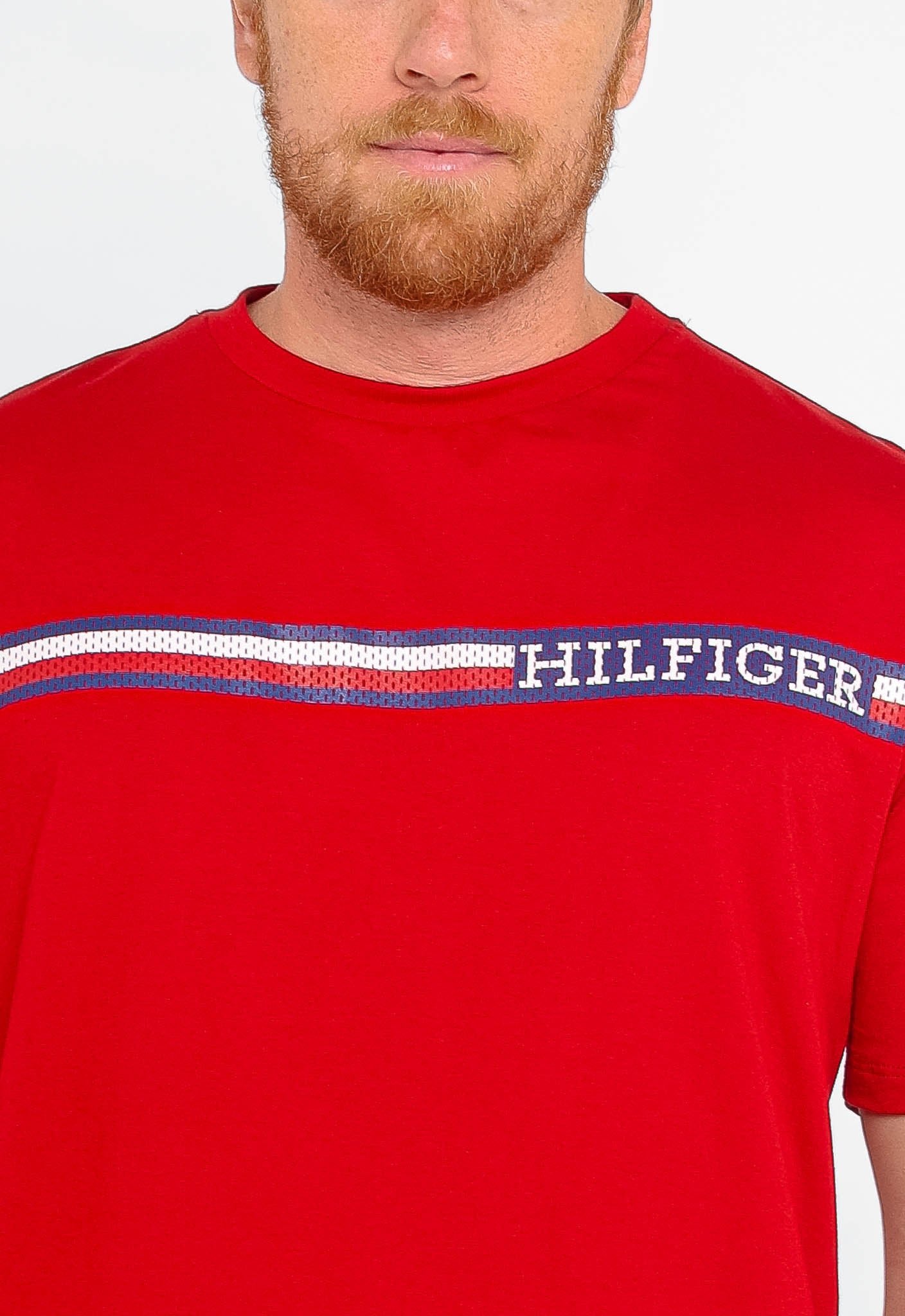 Camiseta Tommy Hilfiger Monotype Chest Stripe - Henri Store