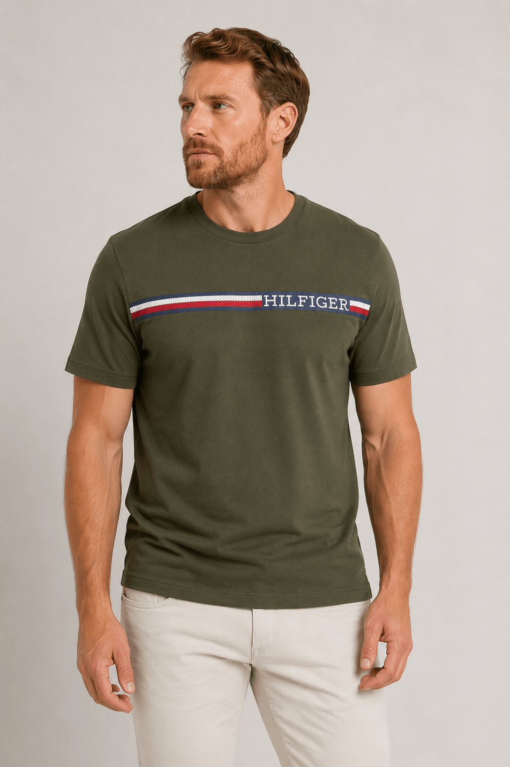 Camiseta Tommy Hilfiger Monotype Chest Stripe - Henri Store