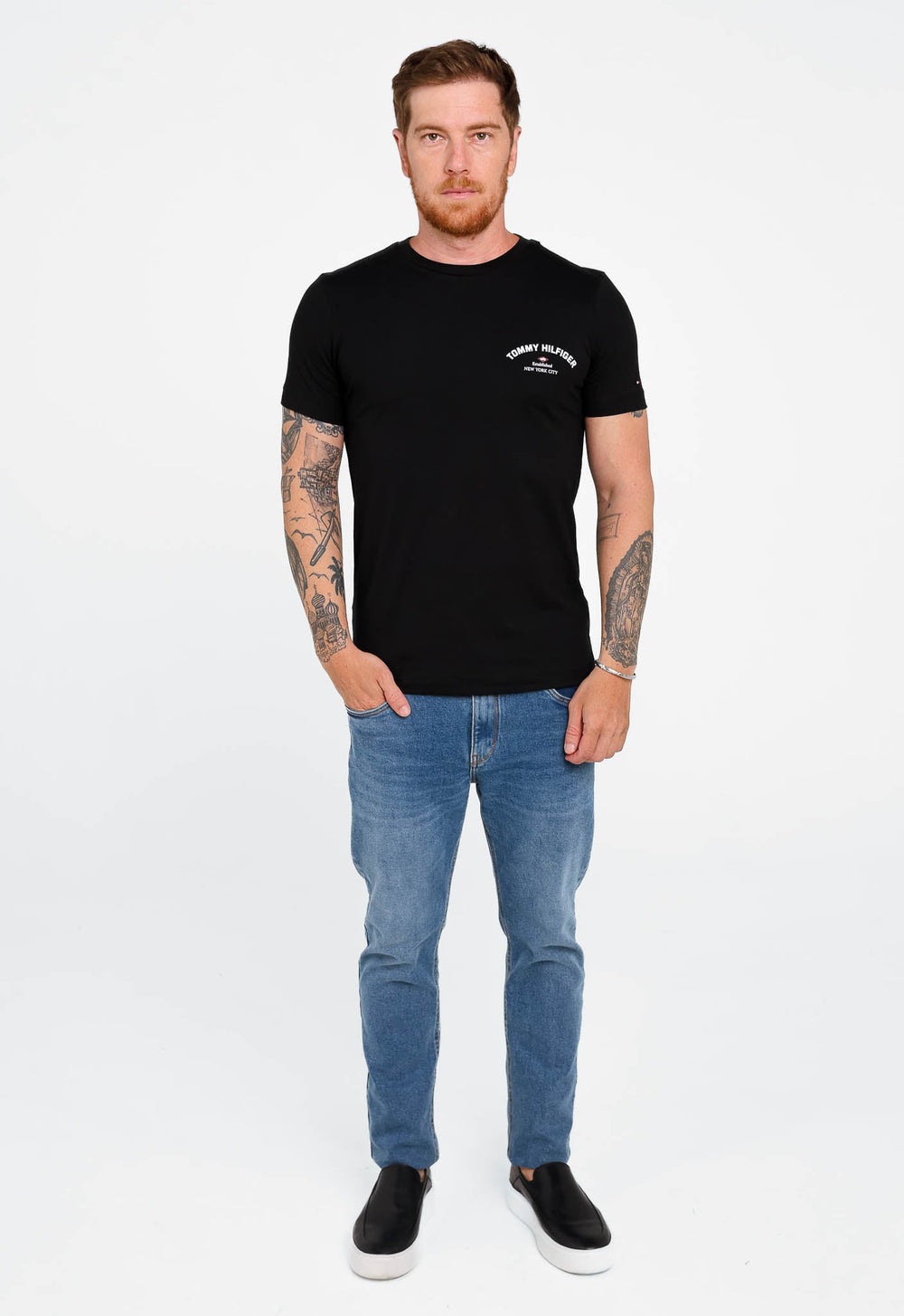 Camiseta Tommy Hilfiger Monotype Pocket Tee - Henri Store