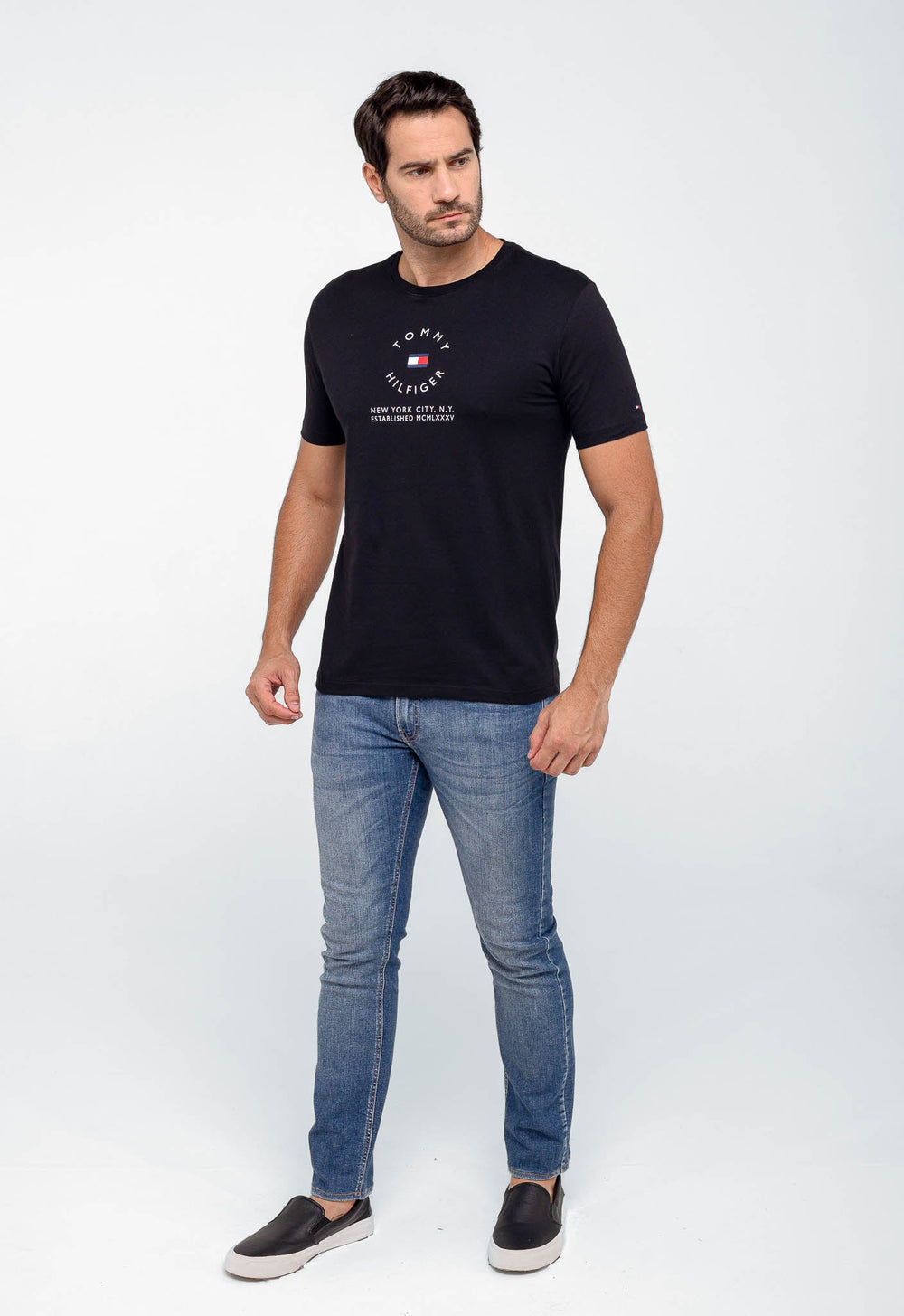 Camiseta Tommy Hilfiger New York City Established - LIVE - Henri Store