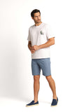 Bermuda Dom Henrico Azul Mescla Comfort