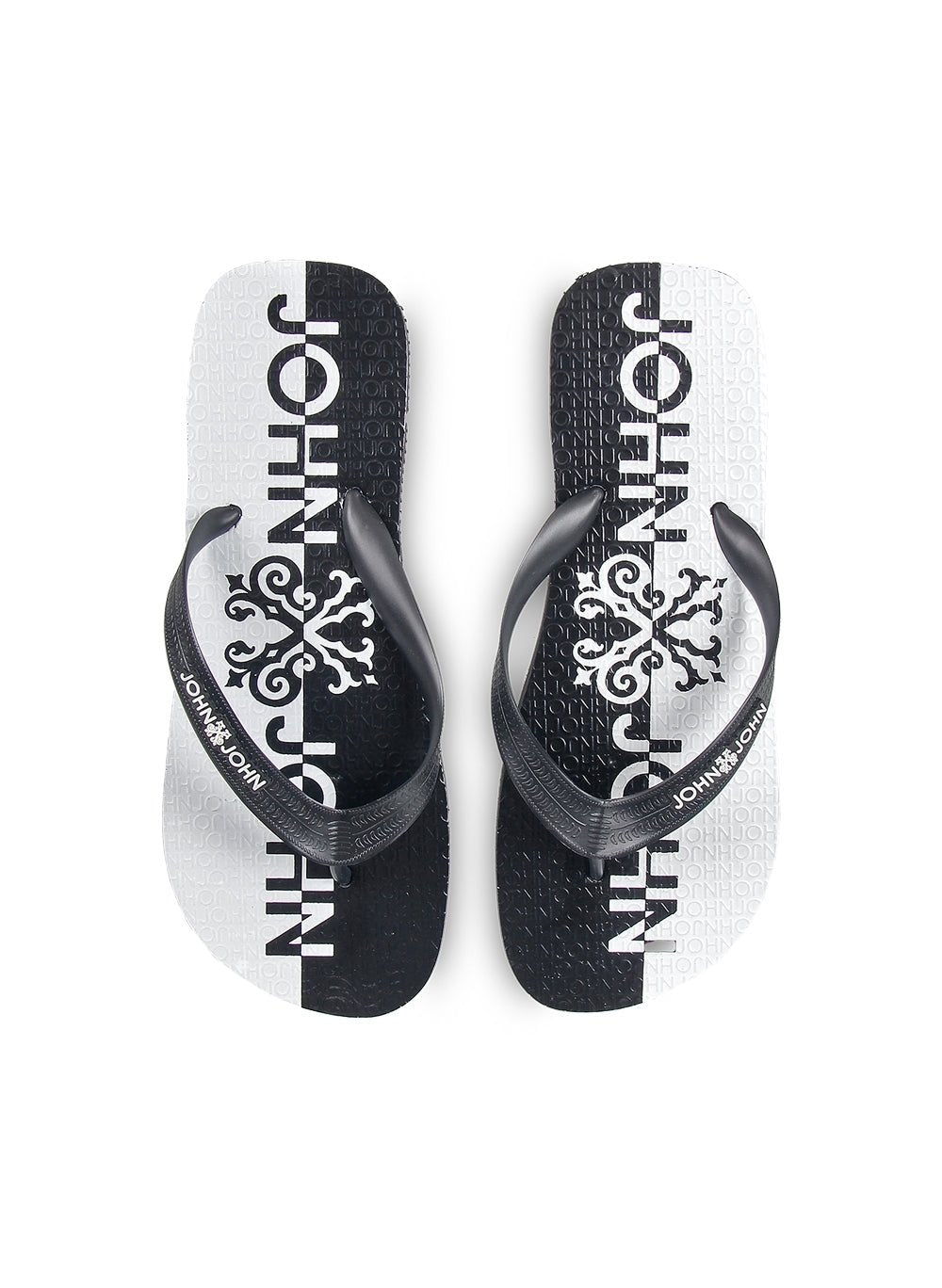 Chinelo John John Bicolor Preto Clássico - Henri Store