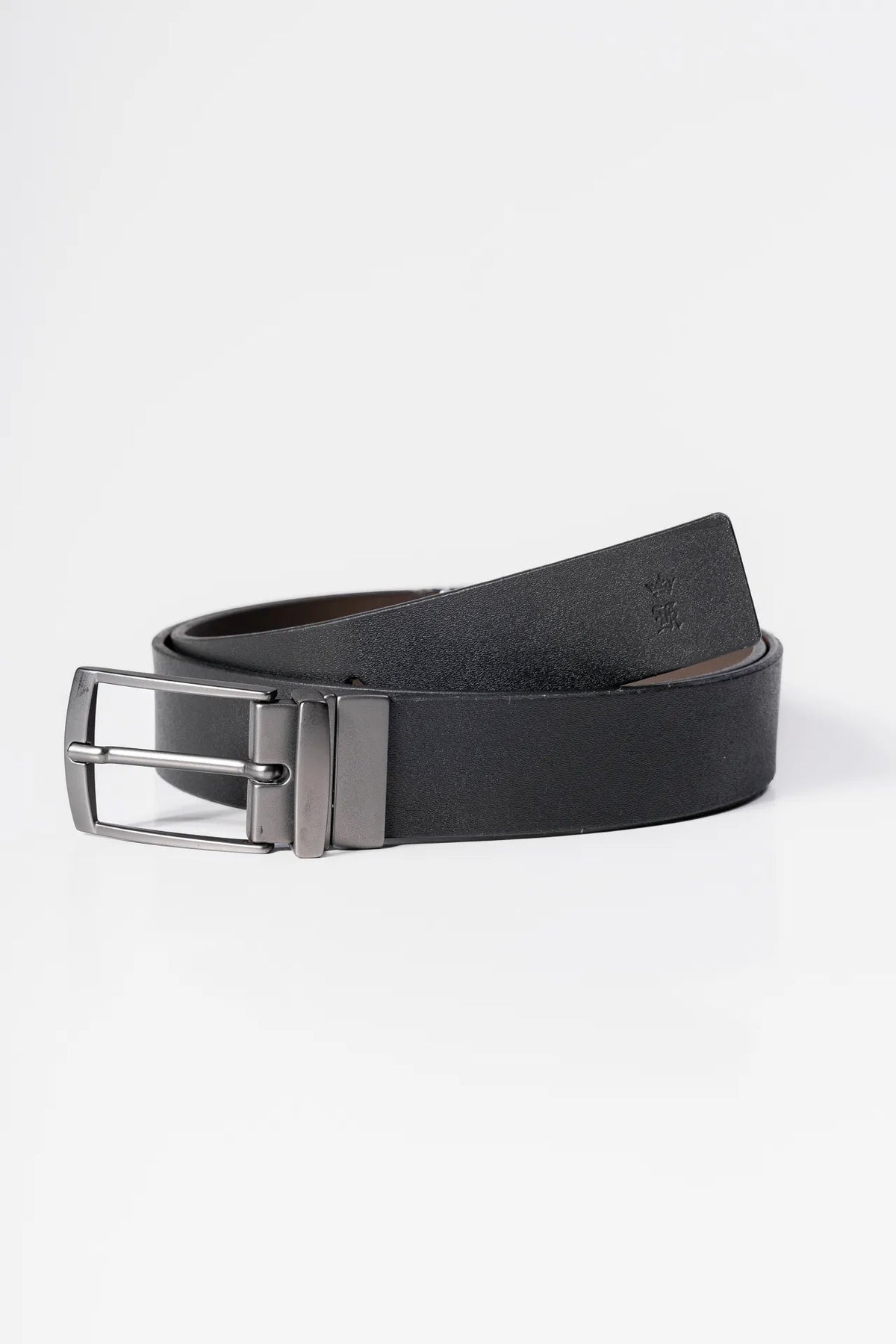 Cinto Sergio K Social Couro Dupla Face Preto/Cafe - Henri Store