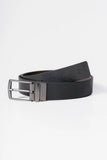 Cinto Sergio K Social Couro Dupla Face Preto/Cafe - Henri Store