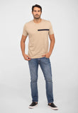 Camiseta Calvin Klein Logo Listras Embossed