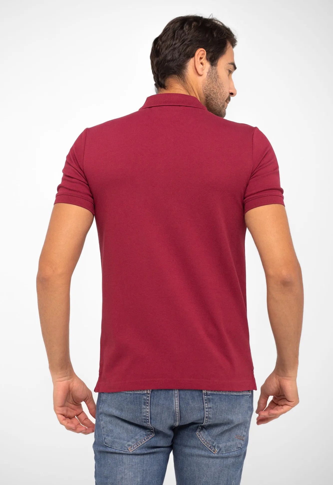 Polo Calvin Klein Slim Fit Piquet Logo Peito.