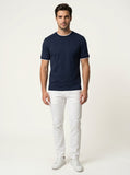 Camiseta Calvin Klein com Elastano e Friso na Gola