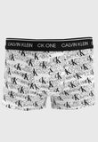 Cueca Calvin Klein Low Rise Trunk CK One Print Half Branco - Henri Store