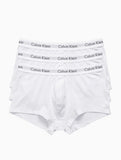 Cueca Calvin Klein Low Rise Trunk Kit C/ 3 Branco - Henri Store