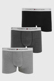 Cueca Tommy Hilfiger Com 3 Cuecas Pret/Cinza/Cinza Escuro - Henri Store