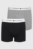 Cueca Tommy Hilfiger Kit C/2 Preta/Cinza - Henri Store