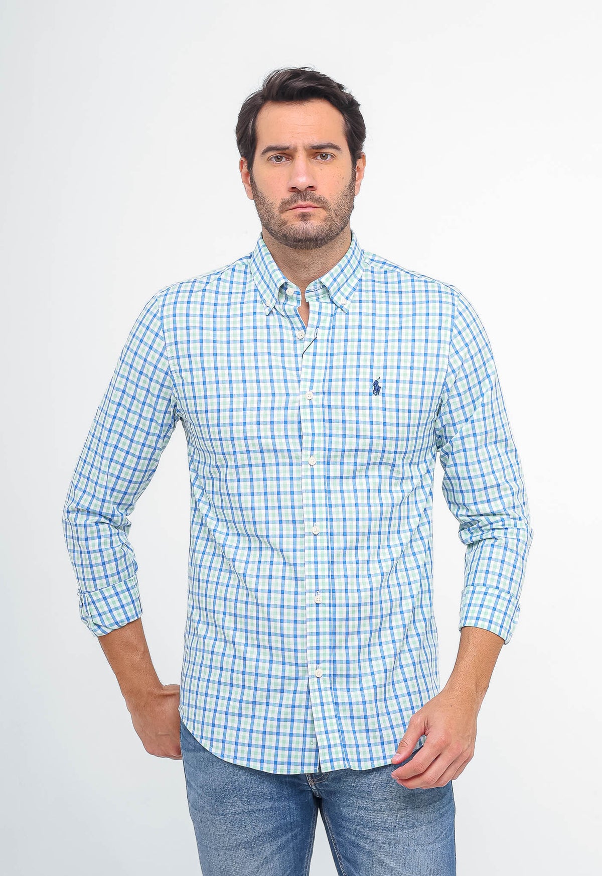 Camisa RL Custom Fit Xadrez ML
