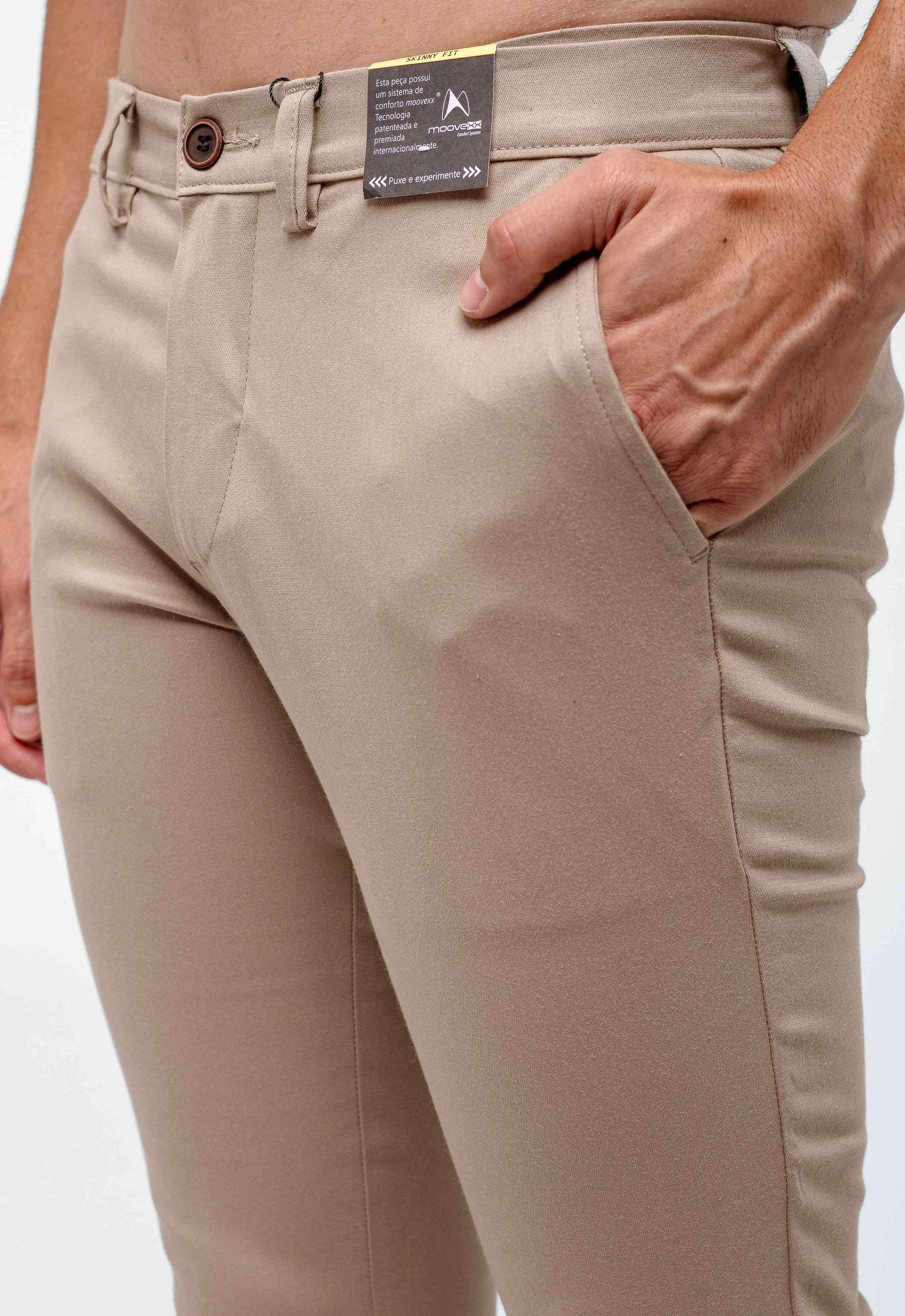 Calça Dom Henrico Skinny Fit Alfaiataria com Moovexx