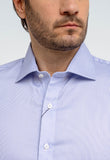Camisa Social Slim Algodão Egípcio Azul Claro Manga Longa