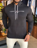 Moltom Tommy Hilfiger Preto Est. 1985