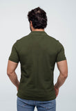 Polo Masculina Tommy Hilfiger Básica Friso Central