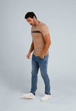 Camiseta Tommy Hilfiger Logo Faixa Colorida