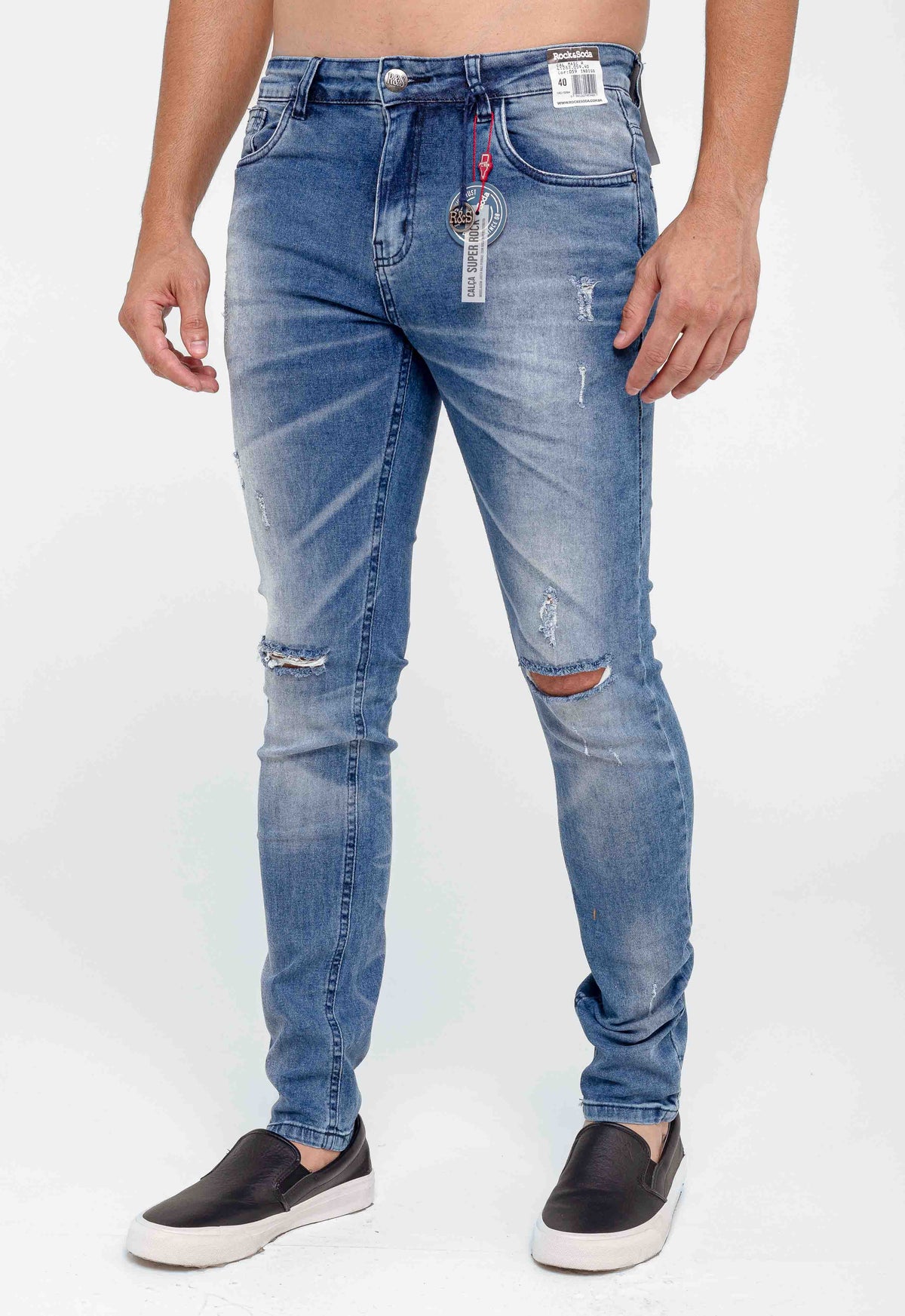 Calça Rock&soda Masc Super Rock Indigo
