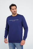 Moletom Tommy Hilfiger Logo Sweatshirt S/ Capuz