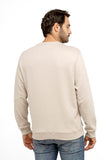 Moletom Calvin Klein Careca Logo Central Embossed