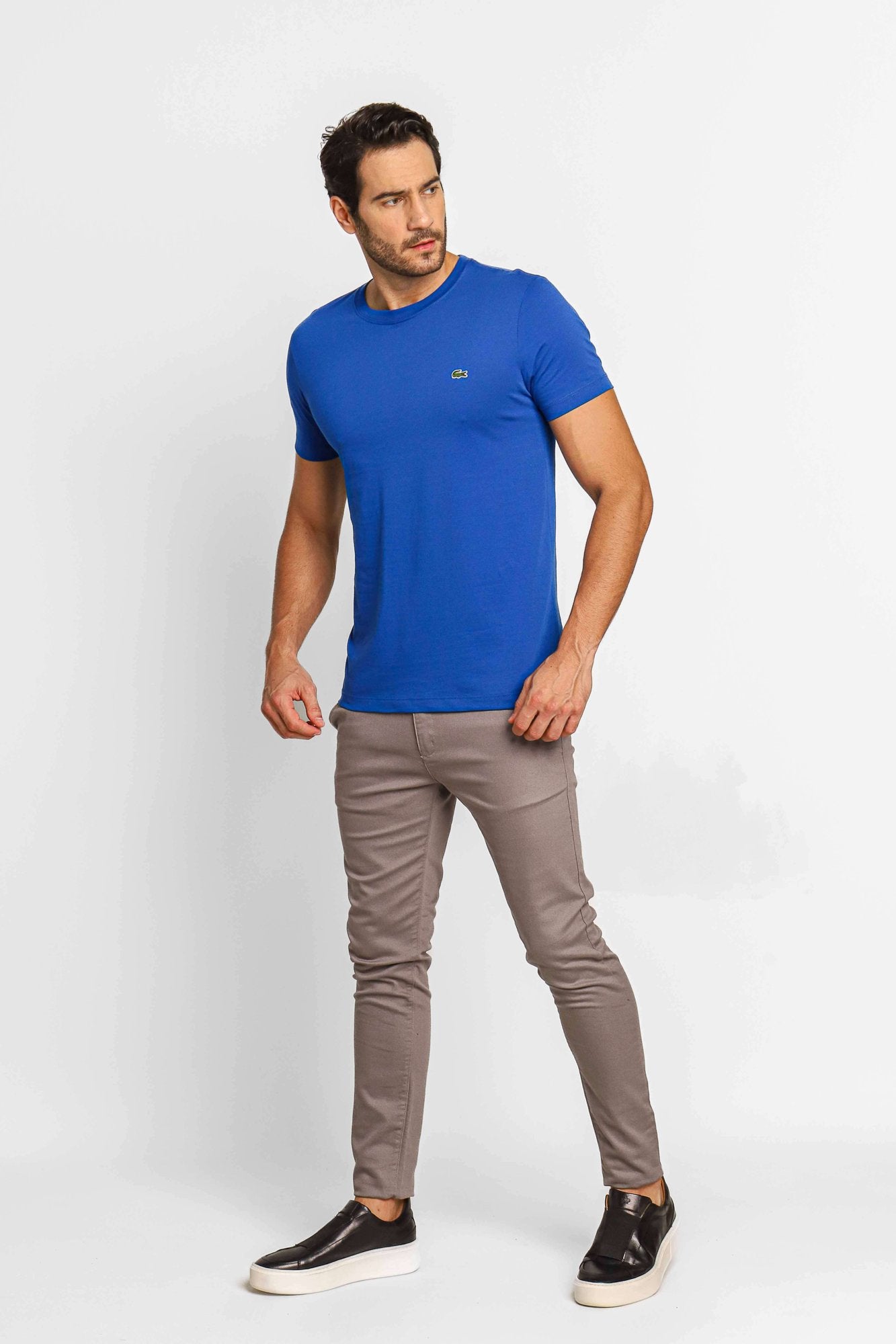 Camiseta Lacoste Básica Regular Fit Pima - Sale