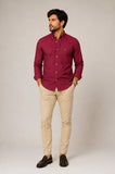 Camisa RL Custom Fit Ml Vermelho / Small Poney Verde