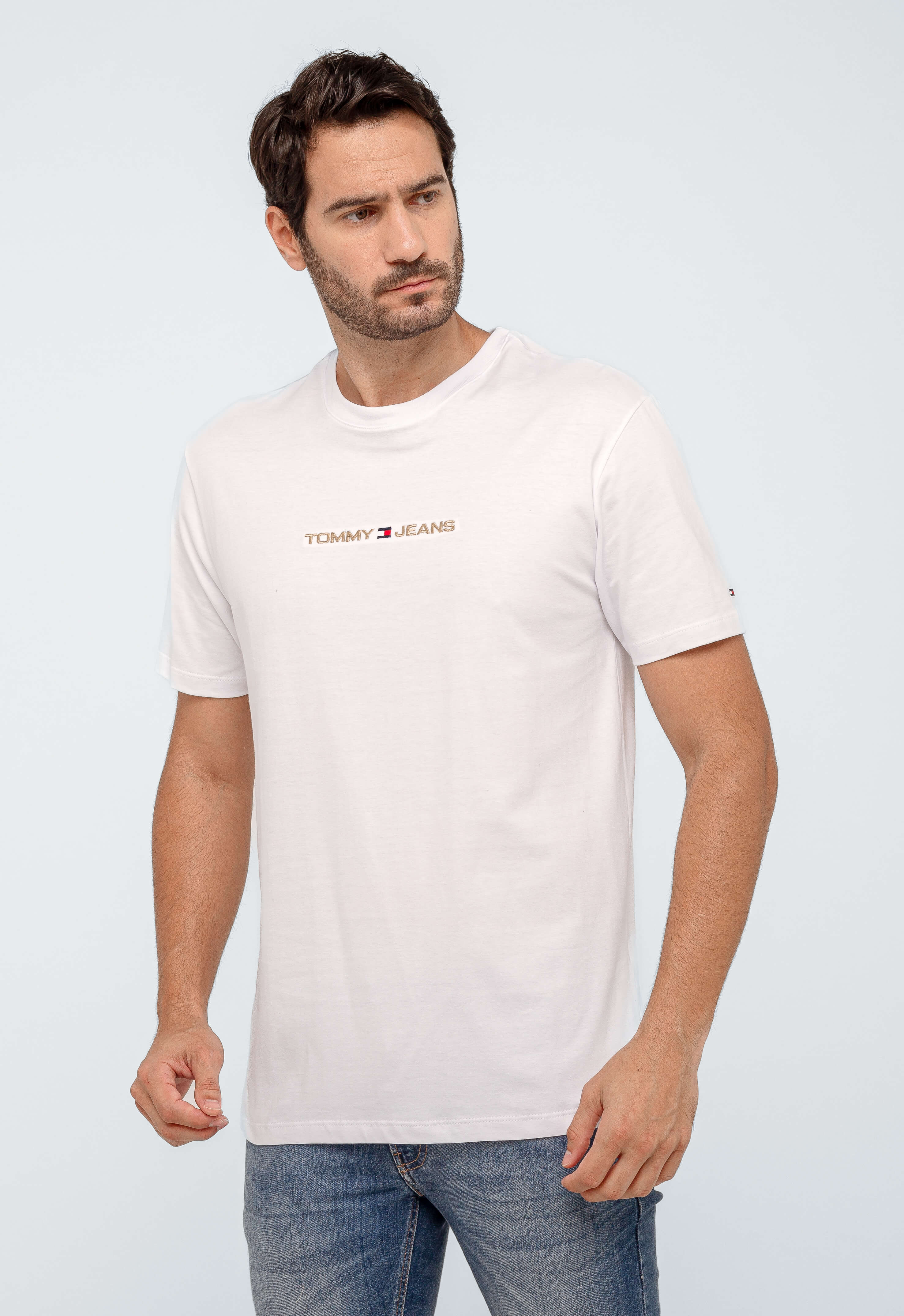 Camiseta Tommy Hilfiger Jeans Logo Central