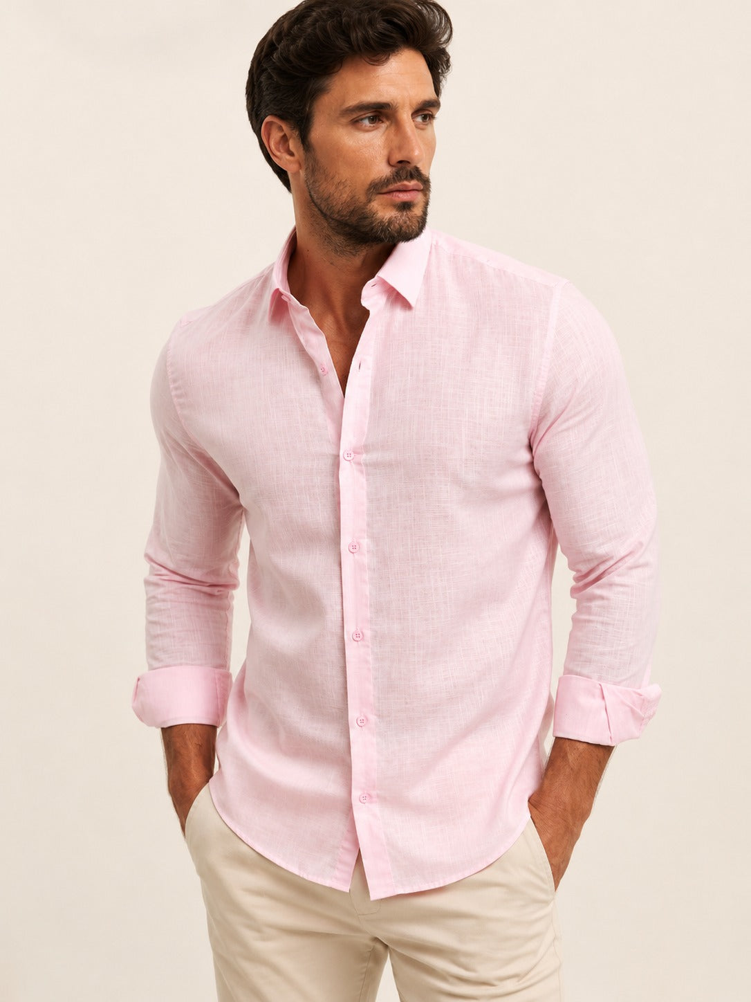 Camisa Eleven Ml Basica Flame Rosa