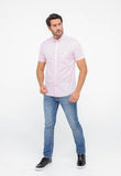Camisa Tommy Hilfiger Mc Classic Poplin Rosa Claro