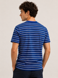 Camiseta Lacoste Listrada Azul - LIVE
