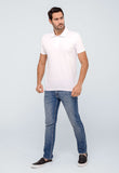 Polo Masculina Calvin Klein Regular Basica Branca