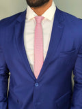 Gravata Dom Henrico Jacquard Slim Rosa - Henri Store